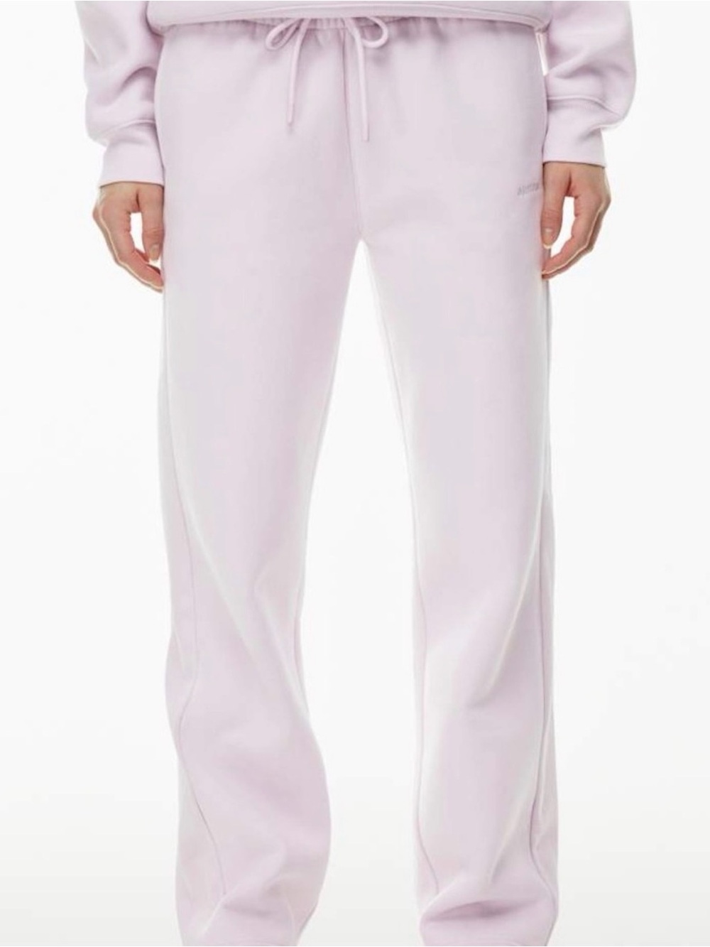 Aritzia sweatfleece Perfect Fit Drawstring Pants - sugarplum lilac